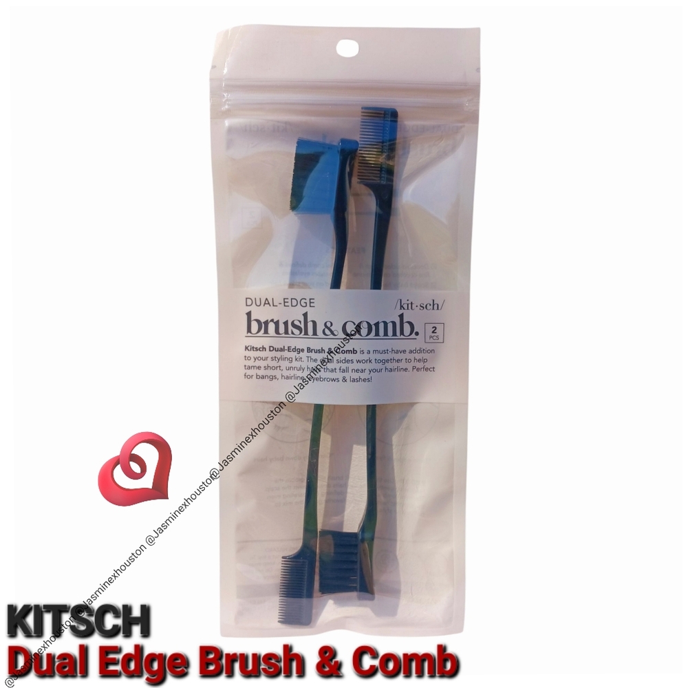🎉3•$13/4•$16🎉 KITSCH Dual Edge Brush & Comb Duo